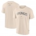 Minnesota Vikings Fanatics Cream Elements Weathered Tonal Future Ground T-Shirt