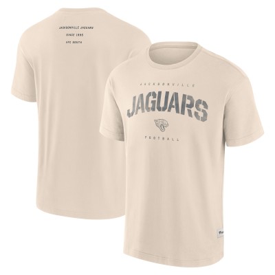 Jacksonville Jaguars Fanatics Cream Elements Weathered Tonal Future Ground T-Shirt