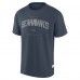 Seattle Seahawks Fanatics Navy Elements Weathered Tonal Future Ground T-Shirt