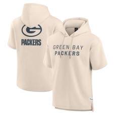 Футболка с капюшоном Green Bay Packers Fanatics Cream Elements Future Ground Lettering