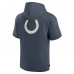 Indianapolis Colts Fanatics Navy Elements Future Ground Lettering Short Sleeve Pullover Hoodie