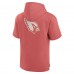 Arizona Cardinals Fanatics Red Elements Future Ground Lettering Short Sleeve Pullover Hoodie