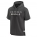 Cincinnati Bengals Fanatics Charcoal Elements Future Ground Lettering Short Sleeve Pullover Hoodie