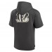 Cincinnati Bengals Fanatics Charcoal Elements Future Ground Lettering Short Sleeve Pullover Hoodie