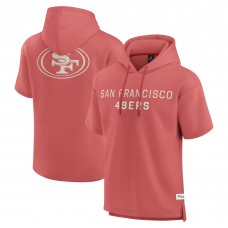 San Francisco 49ers Fanatics Red Elements Future Ground Lettering Short Sleeve Pullover Hoodie