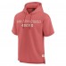 San Francisco 49ers Fanatics Red Elements Future Ground Lettering Short Sleeve Pullover Hoodie