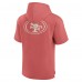 San Francisco 49ers Fanatics Red Elements Future Ground Lettering Short Sleeve Pullover Hoodie
