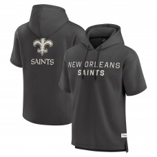 Футболка с капюшоном New Orleans Saints Fanatics Charcoal Elements Future Ground Lettering