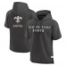 Футболка с капюшоном New Orleans Saints Fanatics Charcoal Elements Future Ground Lettering