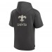 Футболка с капюшоном New Orleans Saints Fanatics Charcoal Elements Future Ground Lettering
