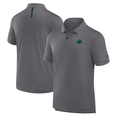 Miami Dolphins Fanatics Heather Gray Front Office Move Mono Polo