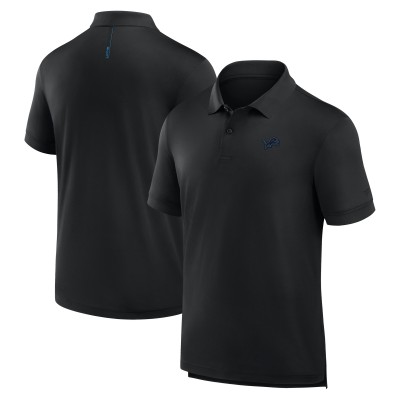 Detroit Lions Fanatics Black Front Office Move Mono Polo