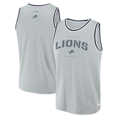 Detroit Lions Fanatics Silver Elements Future Ground Jersey Tank Top