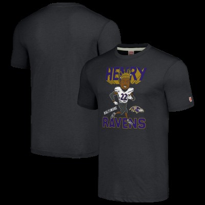 Футболка Derrick Henry Baltimore Ravens Homage Caricature Player - Charcoal