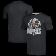 Футболка Maxx Crosby Las Vegas Raiders Homage Caricature Player Tri-Blend - Charcoal