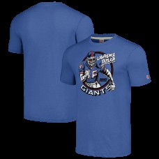 Футболка Lawrence Taylor New York Giants Homage Caricature Retired Player Tri-Blend - Royal