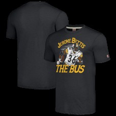 Футболка Jerome Bettis Pittsburgh Steelers Homage Caricature Retired Player Tri-Blend - Charcoal
