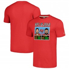 Футболка Baker Mayfield & Mike Evans Tampa Bay Buccaneers Homage NFL Jam Tri-Blend - Red