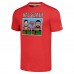 Футболка Baker Mayfield & Mike Evans Tampa Bay Buccaneers Homage NFL Jam Tri-Blend - Red