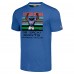 Unisex New York Giants Lawrence Taylor Homage Royal Tecmo Bowl Retired Player Graphic Tri-Blend T-Shirt