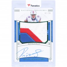 Devin Singletary Buffalo Bills Autographed 2019 Panini National Treasures Emerald Patch Relic #RMS-DI #3/26 Rookie Card
