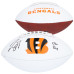 Joe Burrow Cincinnati Bengals Autographed Fanatics Authentic Franklin White Panel Football with 'Who Dey' Inscription