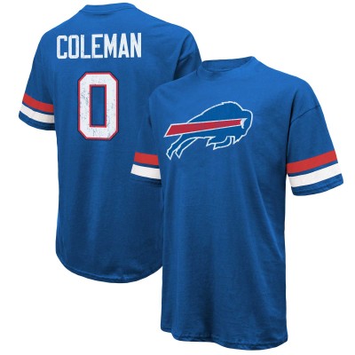 Футболка Keon Coleman Buffalo Bills Majestic Threads Name & Number Oversize Fit - Royal