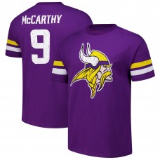 Футболка J.J. McCarthy Minnesota Vikings Majestic Threads Name & Number Oversize Fit - Purple