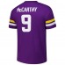 Футболка J.J. McCarthy Minnesota Vikings Majestic Threads Name & Number Oversize Fit - Purple