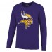 Футболка с длинным рукавом J.J. McCarthy Minnesota Vikings Majestic Threads Name & Number - Purple
