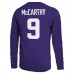 Футболка с длинным рукавом J.J. McCarthy Minnesota Vikings Majestic Threads Name & Number - Purple