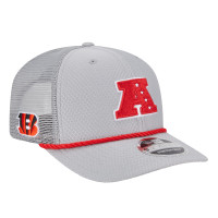 Бейсболка Cincinnati Bengals New Era Gray 2025 Pro Bowl 9SEVENTY Stretch-Snap