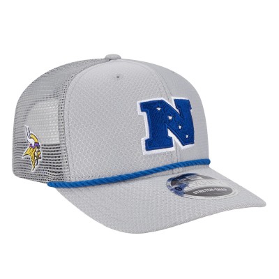 Бейсболка Minnesota Vikings New Era 2025 Pro Bowl 9SEVENTY Stretch-Snap - Gray