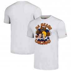 Футболка Unisex Chicago Bears NFL x Homage x Beavis and Butt-Head Ash Tri-Blend
