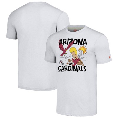 Unisex Arizona Cardinals NFL x Homage x Beavis and Butt-Head Ash Tri-Blend T-Shirt