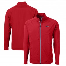 Кофта на молнии New York Jets Cutter & Buck Americana Adapt Eco Knit Stretch Hybrid Raglan - Red