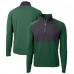 Кофта на короткой молнии New York Jets Cutter & Buck Primary Logo Adapt Eco Knit Hybrid Recycled Raglan - Hunter Green