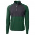 Кофта на короткой молнии New York Jets Cutter & Buck Primary Logo Adapt Eco Knit Hybrid Recycled Raglan - Hunter Green