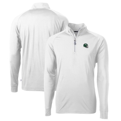 Кофта на короткой молнии New York Jets Cutter & Buck Helmet Adapt Eco Knit Stretch Recycled - White