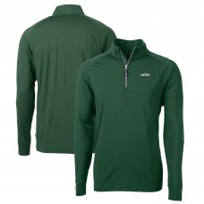 Кофта на короткой молнии New York Jets Cutter & Buck Primary Logo Adapt Eco Knit Stretch Recycled - Hunter Green Кофта на короткой молнии New York Jets Cutter & Buck Primary Logo Adapt Eco Knit Stretch Recycled - Hunter Green