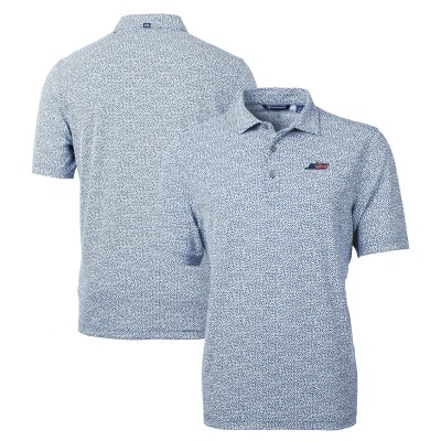 Поло New York Jets Cutter & Buck Americana Virtue Eco Pique Botanical Print Recycled - Navy