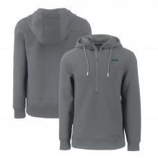 Кофта на короткой молнии New York Jets Cutter & Buck Primary Logo Roam Eco Recycled - Gray