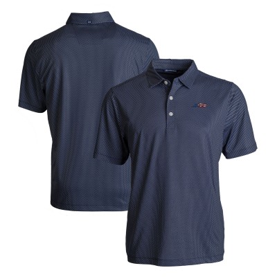 Поло New York Jets Cutter & Buck Americana Pike Eco Symmetry Print Stretch Recycled - Navy/White