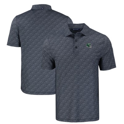 Поло New York Jets Cutter & Buck Helmet Pike Eco Pebble Print Recycled - Black