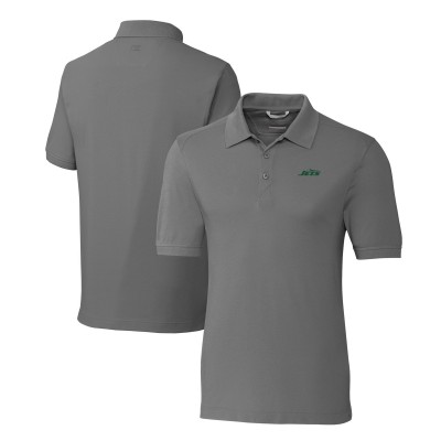 Поло New York Jets Cutter & Buck Primary Logo DryTec Advantage Tri-Blend Pique - Gray