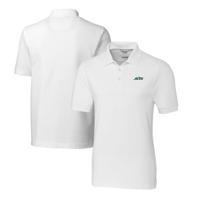 Поло New York Jets Cutter & Buck Primary Logo DryTec Advantage Tri-Blend Pique - White