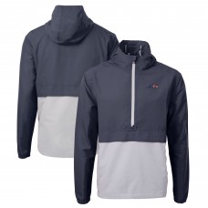 Куртка на короткой молнии New York Jets Cutter & Buck Americana Charter Eco Recycled Anorak - Navy/Gray