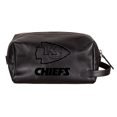 Kansas City Chiefs Hybrid Leather Lined Dopp Toiletry Bag