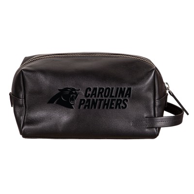 Carolina Panthers Hybrid Leather Lined Dopp Toiletry Bag