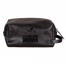 Cleveland Browns Hybrid Leather Lined Dopp Toiletry Bag